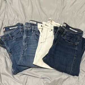 Guess Women's Skinny Jeans Bundle - Dark Blue, Light Blue, White